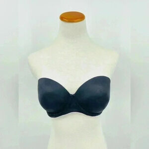 PINK Victoria's Secret Black Strapless Wear Everywhere Bra, 34D